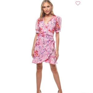 Floral Bardot dress